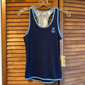 Psycho Bunny navy athletic tank